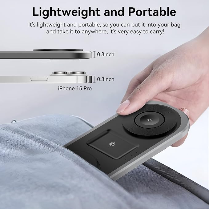3 in 1 Fast Wireless Charger Stand - Image 6