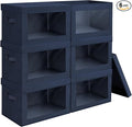 Minimalist 6 Pack Large Fabric Storage Bins by Homsorout