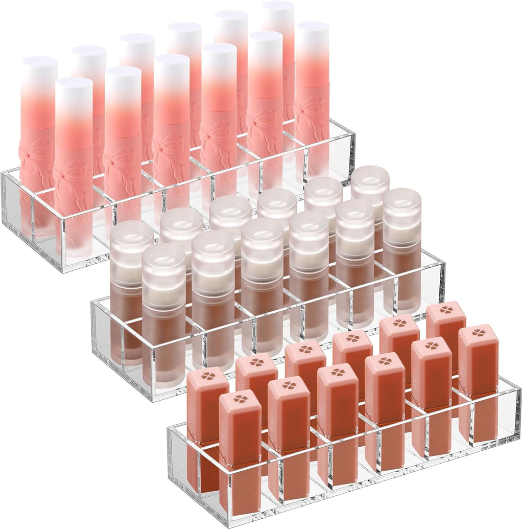 Clear Lipstick Organizer Acrylic Lip Gloss Holder
