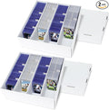 Trading Card Storage Box, 2 Pack Sports Cards Storage Boxes by OldCanal