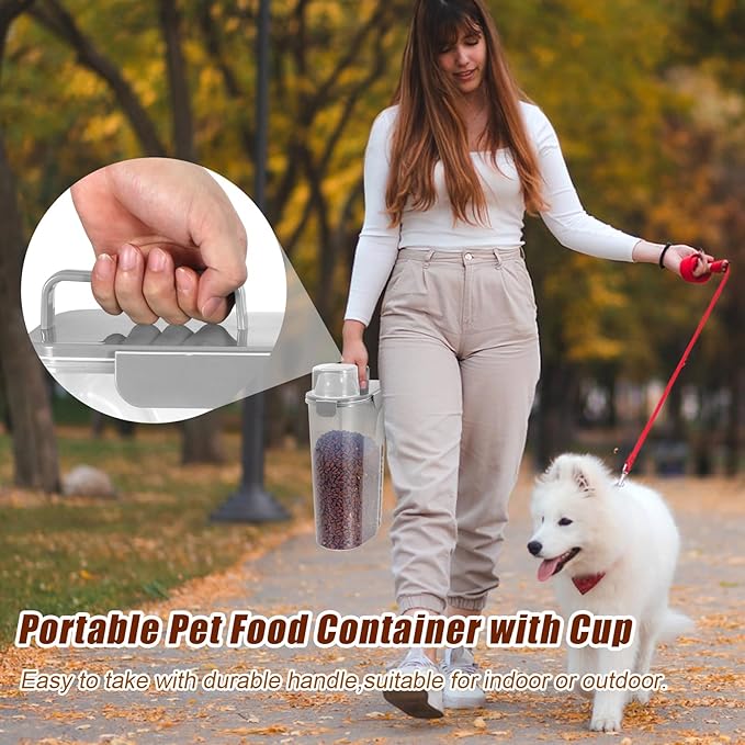 TBMax Pet Food Storage Containers 2 Pack 8-10 Lbs Airtight Dog Food Container - Image 4