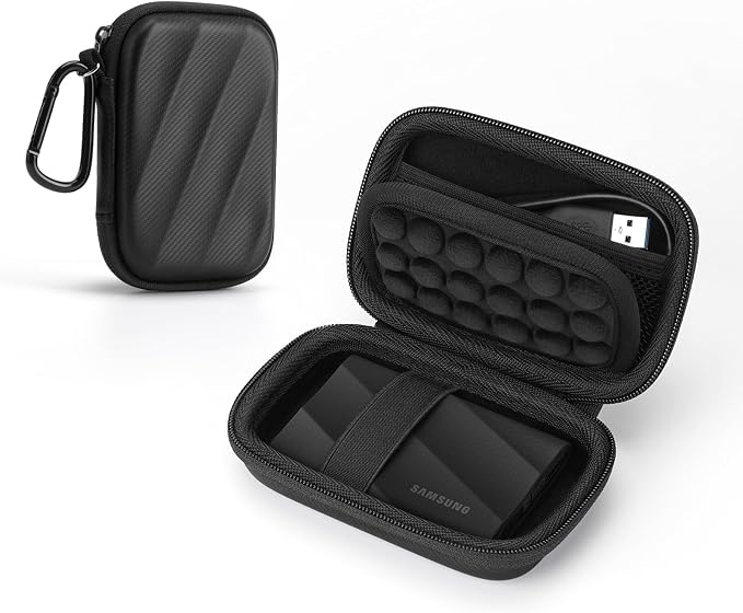 SSD Hard Case Compatible with Samsung T9/T7 Shield/T7 Portable SSD Drive USB 4TB by SQERO