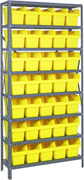 Quantum Storage Systems 1875-SB804YL Solid Heavy Duty 8 Shelves 35 STORE-MAX by QuantumStorageSystems