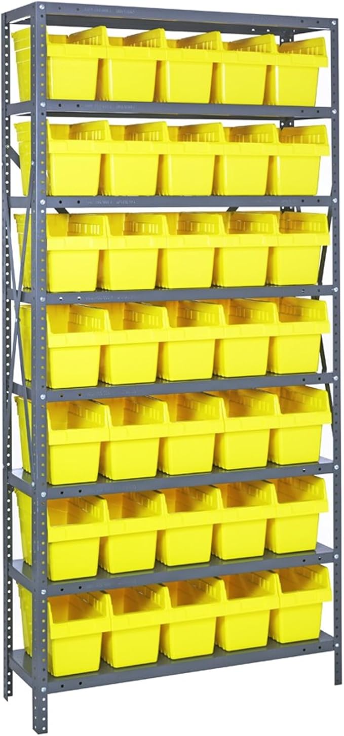 Quantum Storage Systems 1875-SB804YL Solid Heavy Duty 8 Shelves 35 STORE-MAX by QuantumStorageSystems
