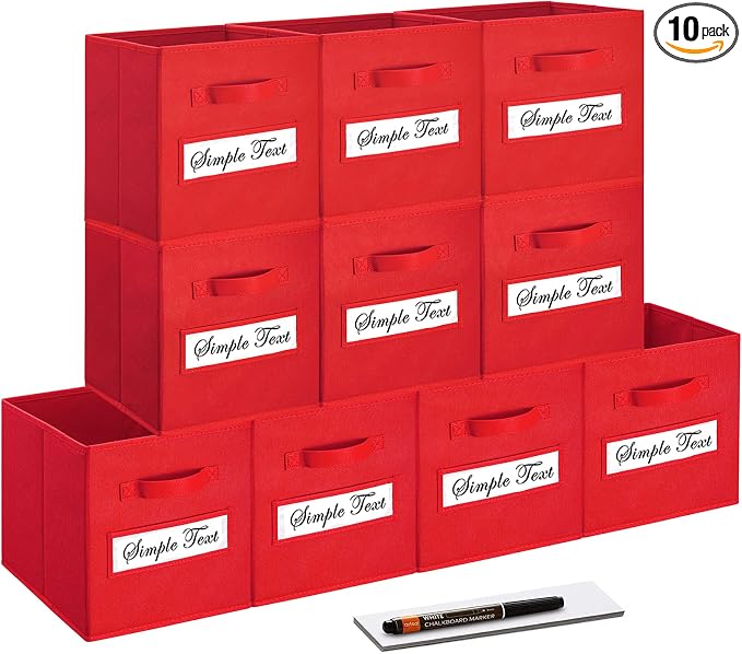 artsdi 11 Inch Storage Cube, Storage bin, cube storage Foldable Fabric Cube by Artsdi