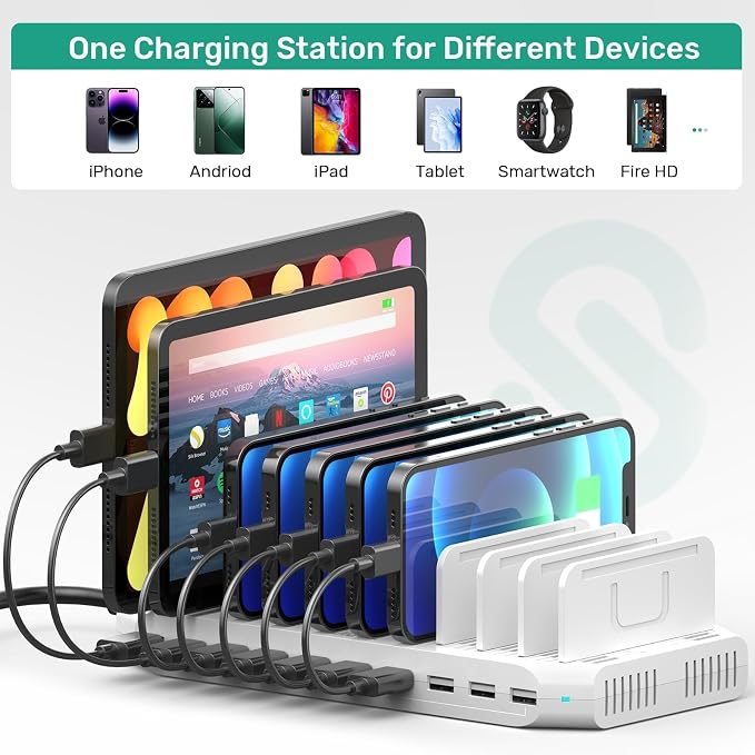 60W 10 Ports USB Charging Station - Image 2