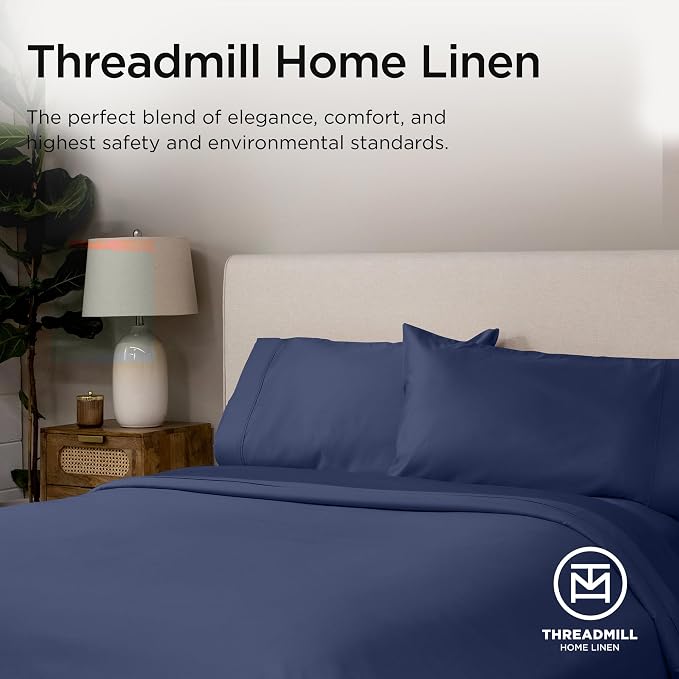 Threadmill Twin XL Sheet Sets |656 Thread Count 100% Supima Cotton Sheets - Image 8