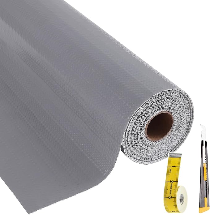 Shelf Liners for Kitchen Cabinets Non Adhesive Drawer Liner 12in x 20FT Pure by Adwann