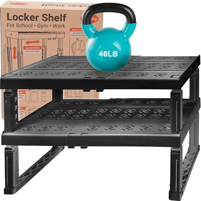 Adjustable Lokcer/Cabinet Organizer Shelf， Adjustable Width and Height by Piffny