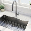 Meiliweser Faucet Mat for Kitchen Sink – 24” x 5.1” Extra-Long Silicone Splash by Meiliweser