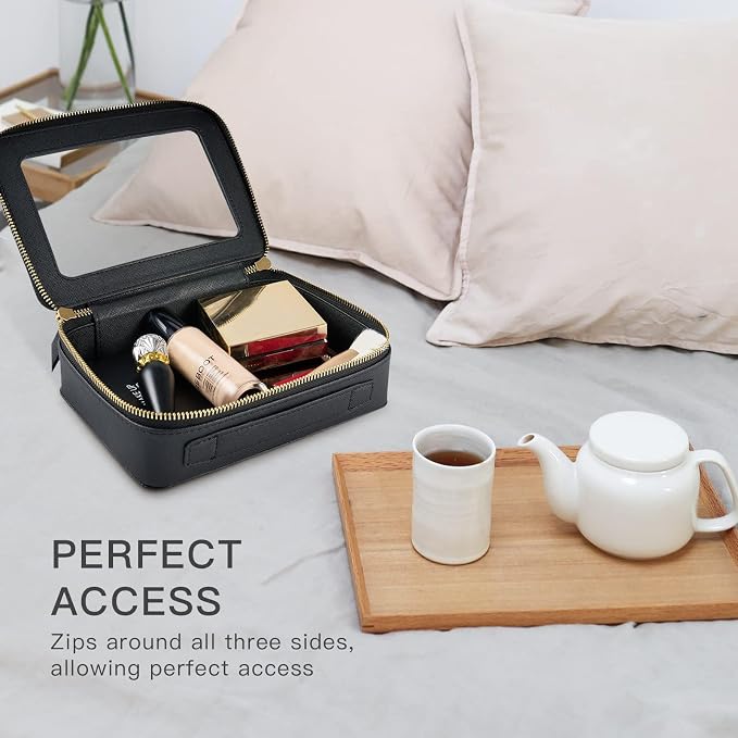 Aveniee Clear Makeup Bag Organizer, Portable Travel Toiletry Cosmetic Bag Case - Image 5