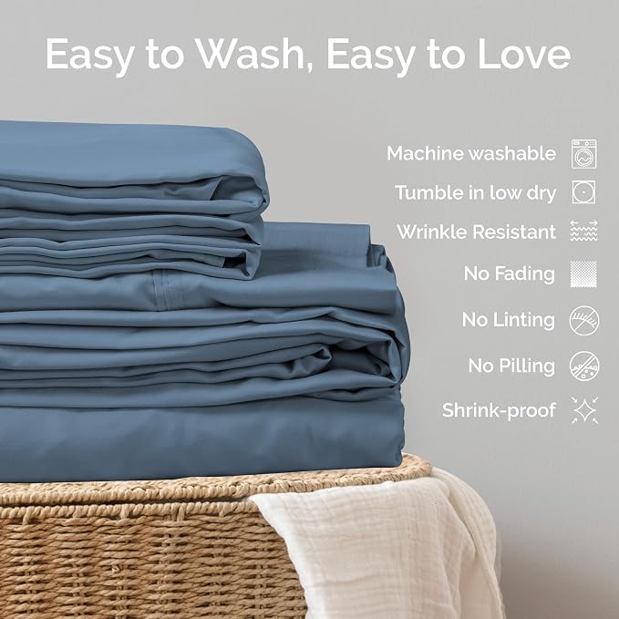 Pillow Cases King Size Set of 2 Pillowcases 100% Viscose from Bamboo Cooling - Image 9
