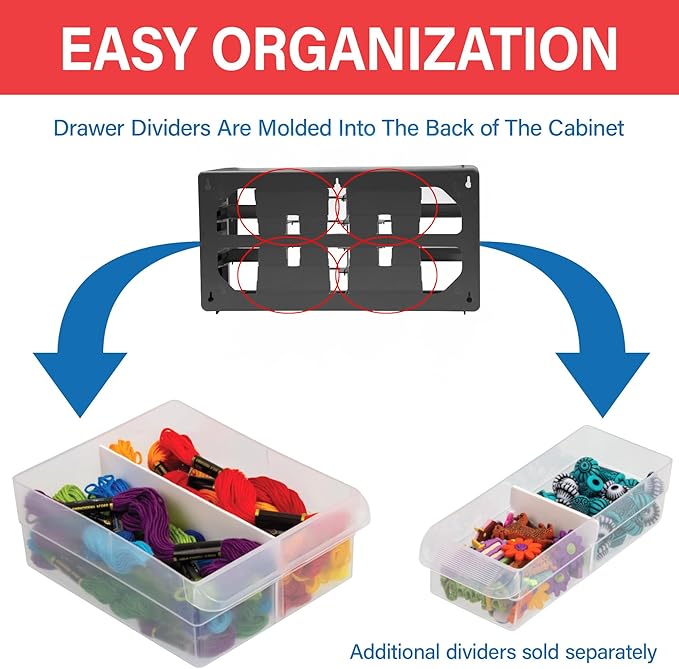 Akro-Mils 26-Drawer Plastic Drawer Storage Cabinet - Image 6
