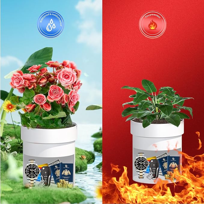 Sdstone Fireresistant Waterproof Flower Pot Diversion Safe - Image 5