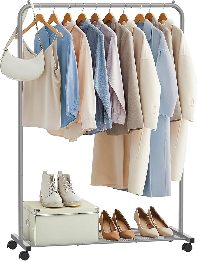 SONGMICS Clothes Rack with Wheels, Clothing Rack - Image 2