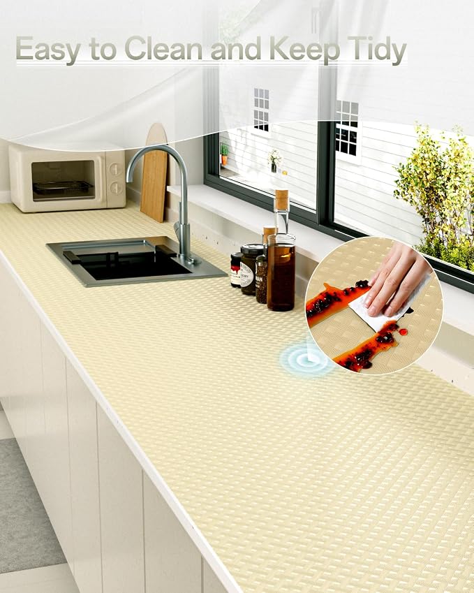 Shelf and Drawer Liner for Kitchen Cabinet, Non-Adhesive 18in x 240in - Image 7