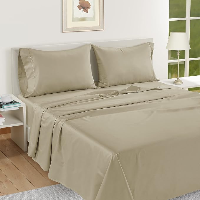 LANE LINEN Pillow Case Covers King Set of 2 100% Egyptian Cotton Sateen Soft - Image 4