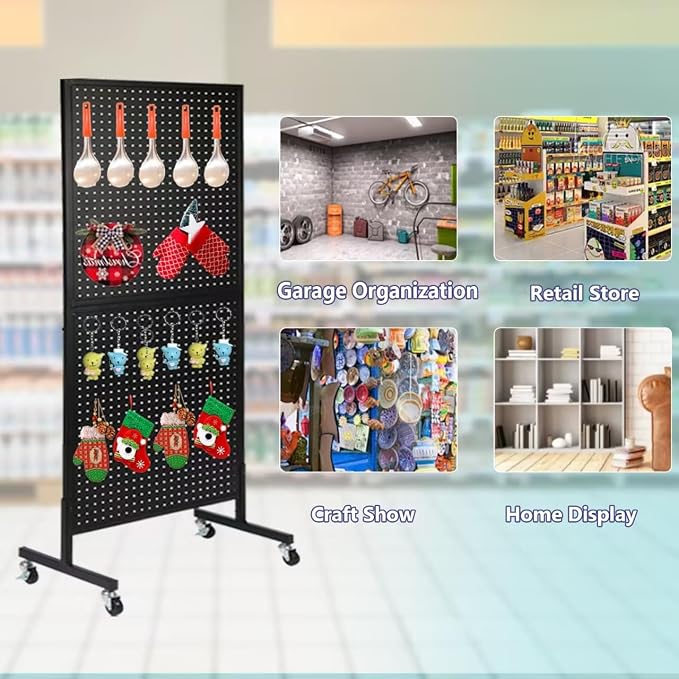 2'x 5' Standing Pegboard Display - Image 5