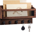 Magnetic Mail and Key Holder for Wall Fridge Wooden Mail Organizer by Colingmill