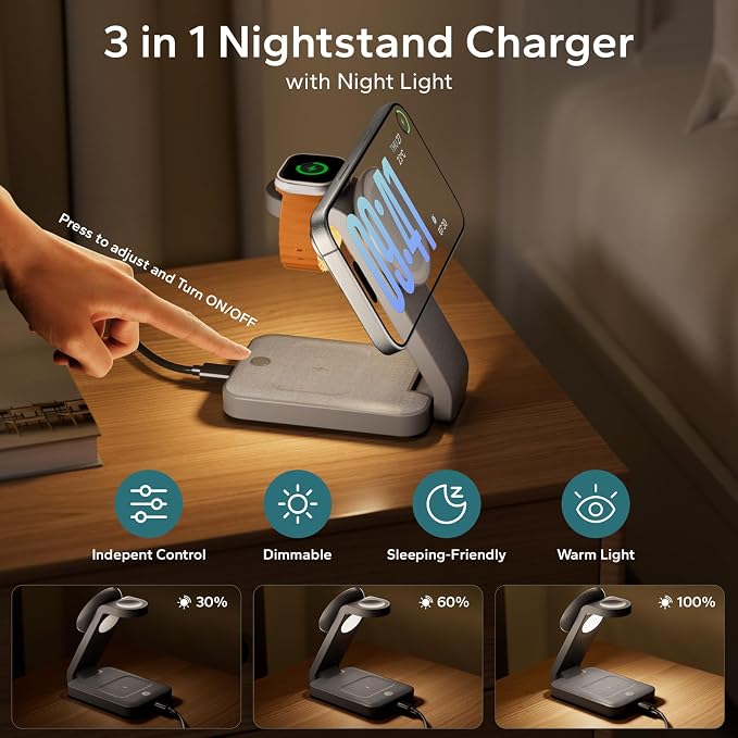 3 in 1 Foldable Wireless Charging Station - Image 2