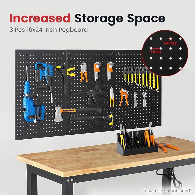 48 Inch Workbench for Garage Adjustable Height Work Bench - Image 3