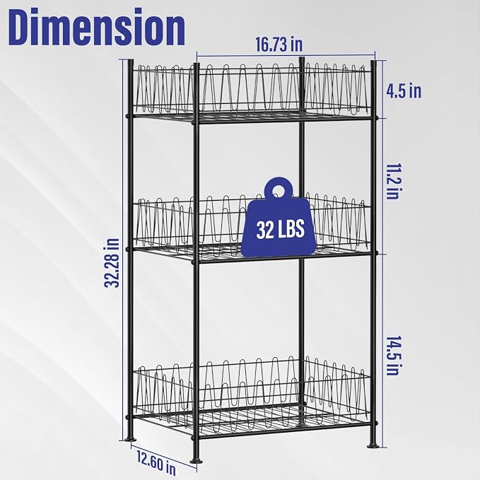 smusei 3 Tier Drink Organizer for Pantry Water Bottle Storage Rack - Image 2