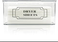 SSTATES Clear Acrylic Dryer Sheets Holder, Flip-top Laundry Pods Container by SSTATESS