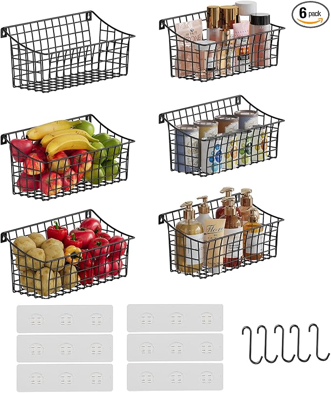 Sonyabecca 6 Pack Hanging Wall Basket by Sonyabecca