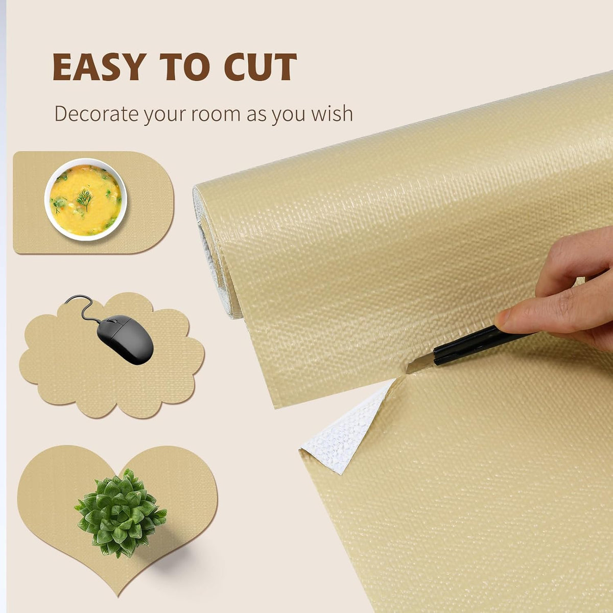 Shelf Liners for Kitchen Cabinets 12in x 30FT, Non Adhesive Drawer