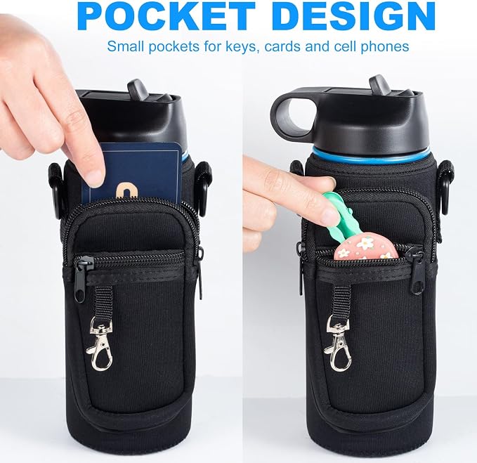 Water Bottle Holder with Strap for Hydroflask 32oz 40oz, Carrier Sling Bag with - Image 4