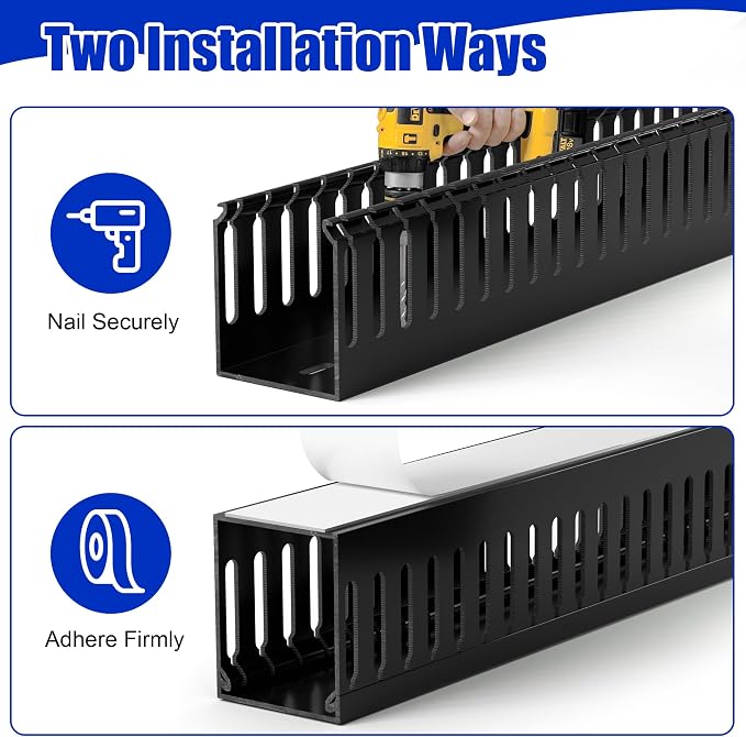 ZhiYo 99in Professional Server Rack Cable Management Raceway, H2in x W2in Cable - Image 6