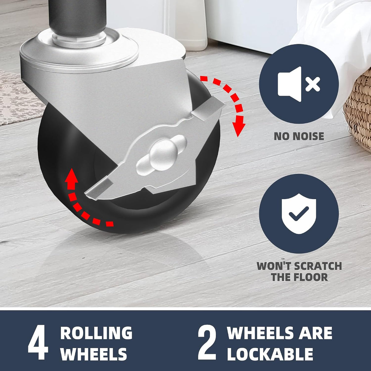 Laundry Sorter 3 Section, 3 Bag Clothes Hamper, Rolling Laundry Cart