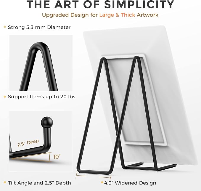 TR-LIFE 4 Pack 10 Inch Large Plate Stands - Image 3