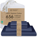 Threadmill Luxury Full Size Sheets | 656 Thread Count Certified Supima Cotton by ThreadmillHomeLinen