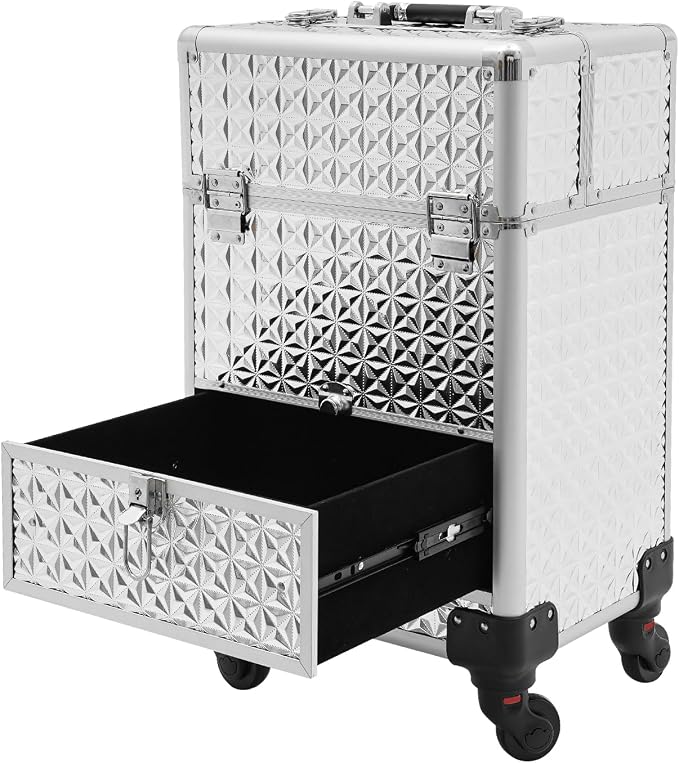 Rolling Makeup Case, Nail Storage Box - Image 6