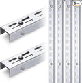 6 Pcs 47.5 Inches Shelf Rails Bracket Track Upright Closet System Hardware by Unknown