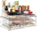 ZHIAI stackable storage drawer, transparent cosmetics storage box, cosmetics by ZHIAI