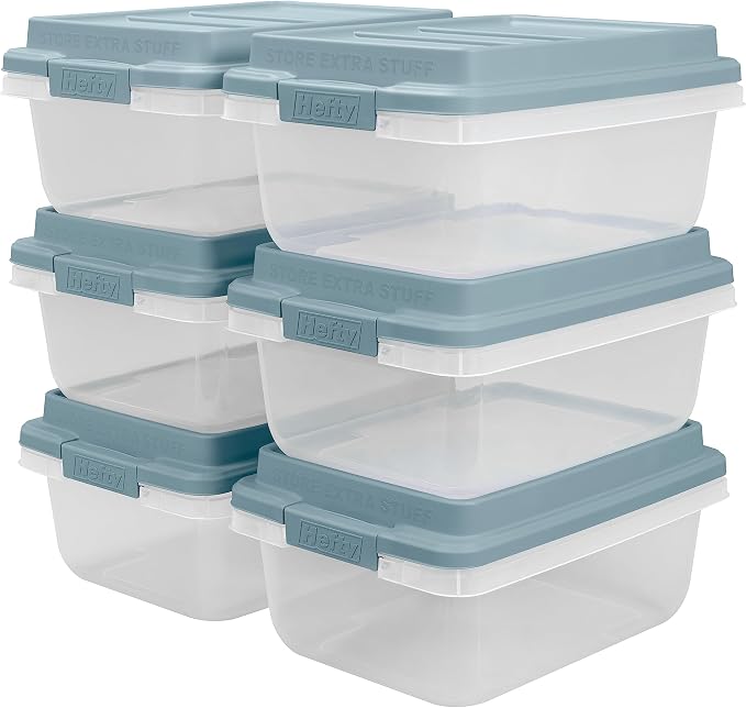 Hefty HI-RISE 18 Qt Plastic Storage Bins - Image 4