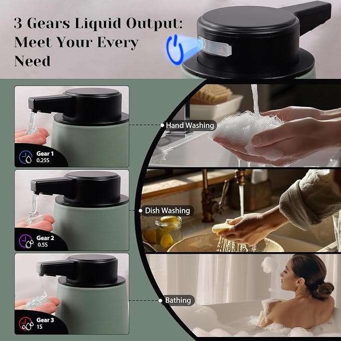 INGOFIN Automatic Ceramic Bathroom Accessory Set - Image 5