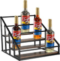 Coffee Syrup Organizer Rack, Liquor Bottle Display Shelf, Spice Racks, 4-Tier by Unknown