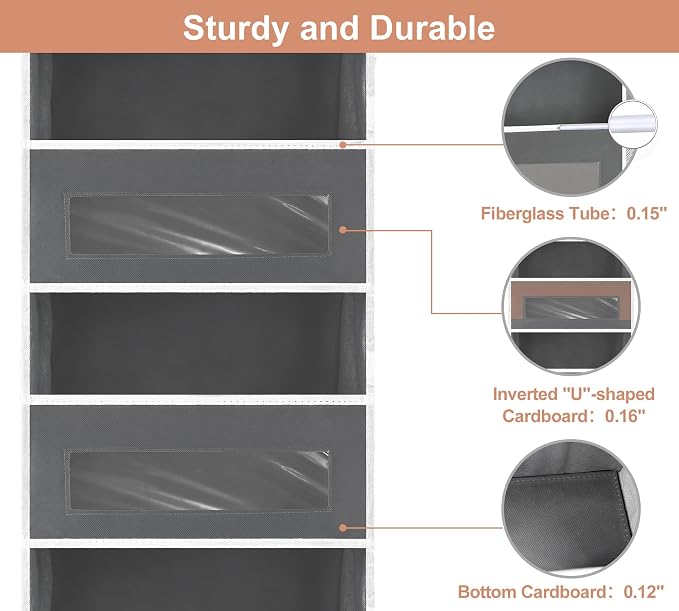 5-Tier Over The Door Storage Organizer - Image 4