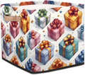 TropicalLife 13x13x13 Inch Large Fabric Storage Cube Holiday Gifts Box Pattern by TropicalLife