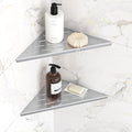 Corner Shower Shelves, 10” Recessed Tile Shower Shelf, 304 Stainless Steel by Qeke