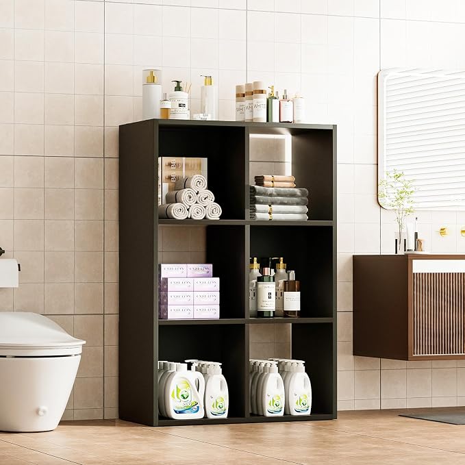 COMHOMA 6 Wood Cube Storage Organizer - Image 9
