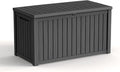 180 Gallon Waterproof Outdoor Storage Box, UV Resistant Resin Deck Box by KFY