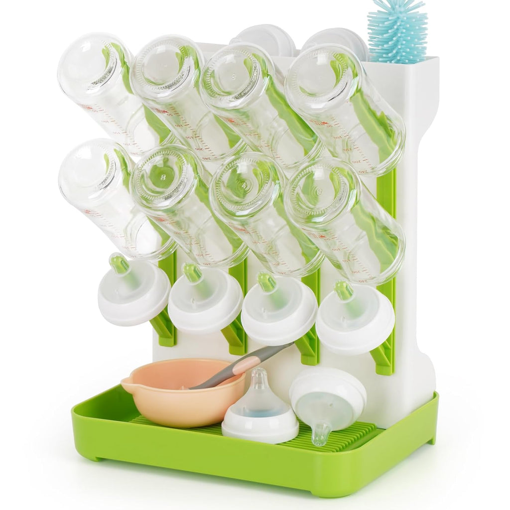 Baby Bottle Drying Rack, Space Saving Baby Bottle Organizer for