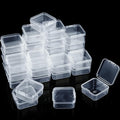 SATINIOR 48 Packs Clear Small Plastic Containers Transparent Storage Box by SATINIOR