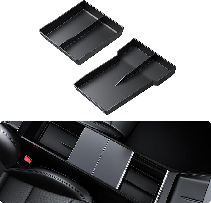 BASENOR 2026 2025 2024 Tesla Model 3 Highland Lower Center Console Organizer by BASENOR