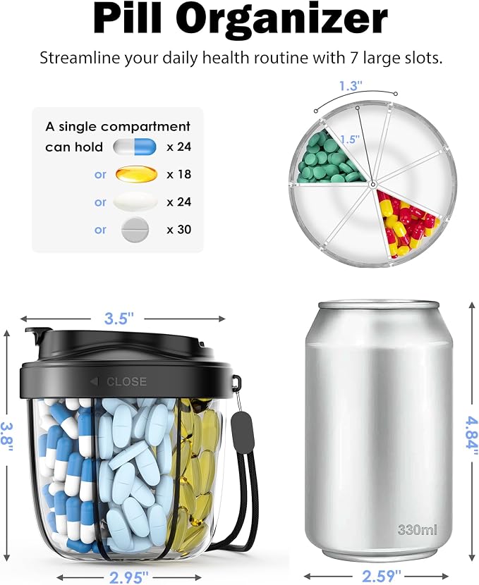 Cute Pill Organizer, Pill Dispenser - Image 2