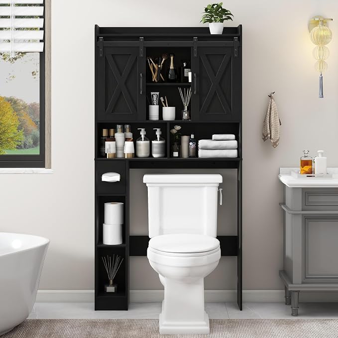 Vabches Over The Toilet Storage Cabinet, Farmhouse Storage Cabinet Over Toilet by Vabches